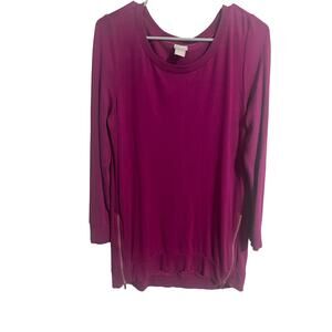 Chico's Zenergy Lightweight Sweatshirt Tunic   1 / Medium 8